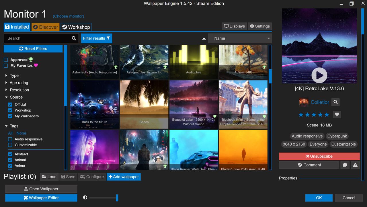 How to Create a Playlist in Wallpaper Engine